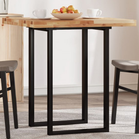 Table Top Natural Wood Solid Acacia wood 27.6x27.6 in D...