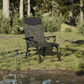 Fishing Chair Camouflage and black