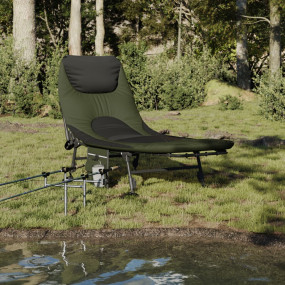 Fishing Bed Green Steel Standard Foldable Fishing Bed