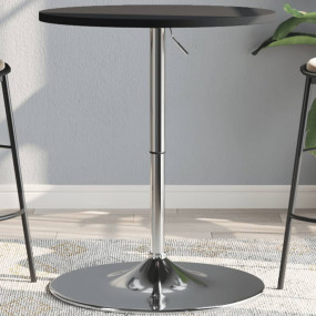 Bar Table Black Engineered wood, Chromed steel Standard...