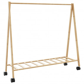 Clothes Rack Natural Bamboo Bamboo Medium Foldable