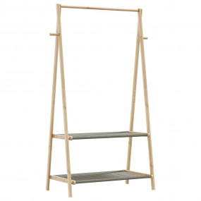 Clothes Rack Natural bamboo Bamboo Medium Foldable Clot...