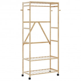 Clothes Rack Bamboo Bamboo with varnished finish Medium