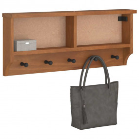 Wall-mounted Coat Rack Acacia finish
