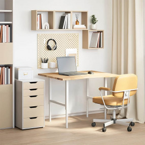 Desk Top Natural Oak Solid Oak Wood 39.4 x 31.5 in Dura...