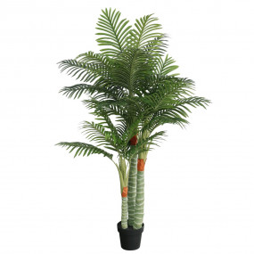 Artificial Palm Tree Green Polypropylene, Iron, Fabric ...