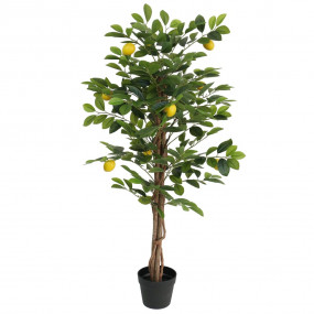 Artificial Lemon Tree Green Polypropylene, Eucalyptus w...