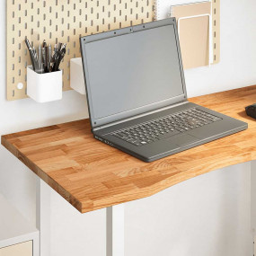 Desk Top Light brown Solid oak wood 39.4 x 23.6 in Dura...