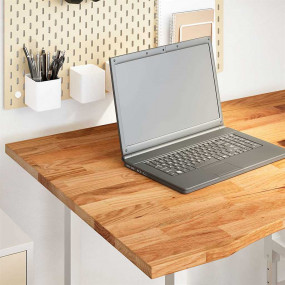Desk Top Light brown Solid oak wood 39.4 x 31.5 in. Dur...