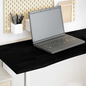 Desk Top Dark brown Solid oak wood 55.1 x 19.7 in Tough