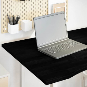 Desk Top Dark brown Solid oak wood 39.4x31.5 in Durable