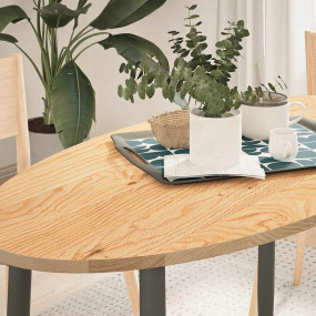 Table Top Oak Solid oak wood 47.2x23.6x0.8 in Durable T...