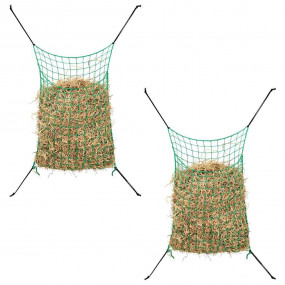 Hay Net Set of 2 Green Polypropylene 35.4 x 23.6 in Fol...