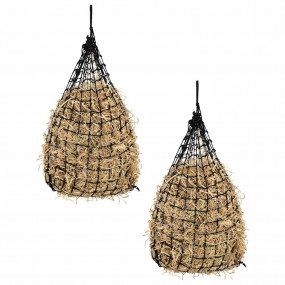 Hay Net Set of 2 Black PP (Polypropylene) 29.5 x 29.5 i...