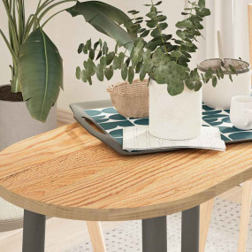 Table Top Natural Oak Solid Oak Wood Medium Durable Tab...