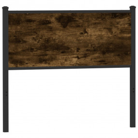 Headboard Smoked Oak Engineered wood, Steel 39.4 in