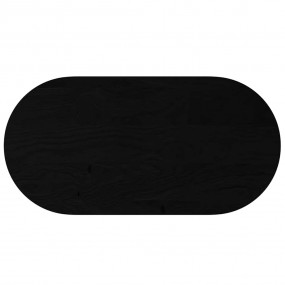 Table Top Dark brown Solid oak wood 47.2 x 23.6 in Dura...