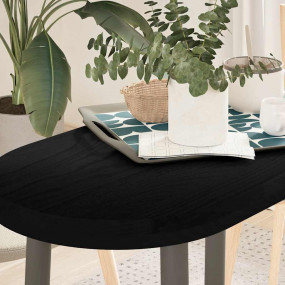 Table Top Dark brown Solid oak wood Standard Durable Ta...