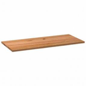 Table Top Light Brown Solid Oak Wood 70.9x31.5 in Durab...