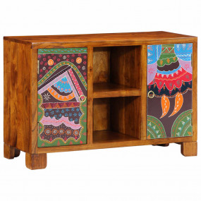 Sideboard Multicolor Solid Acacia wood, engineered wood...