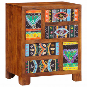 Sideboard Multicolor with black and vibrant patterns