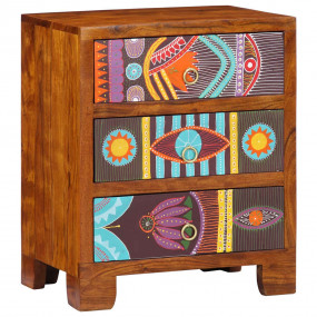 Sideboard Multicolor Solid Acacia wood, engineered wood...