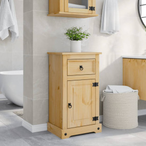 Bathroom Cabinet Honey wax Solid pine wood, engineered ...