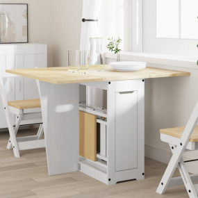 Dining Table Honey wax brown and white