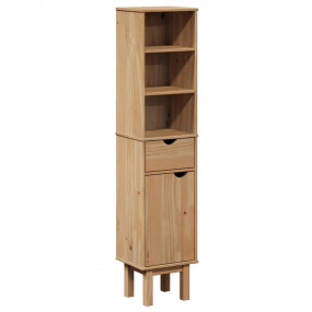 Bathroom Cabinet Honey Solid pine wood, engineered wood...
