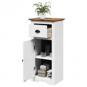 Bathroom Cabinet White and Brown