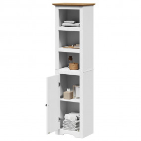 Bathroom Cabinet White and Brown