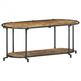 TV Cabinet Brown and black Solid reclaimed wood, iron