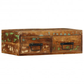 Wall-mounted TV Cabinet Multicolor Solid reclaimed wood...