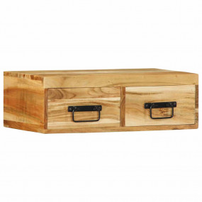 Wall-mounted TV Cabinet Light brown Solid acacia wood M...