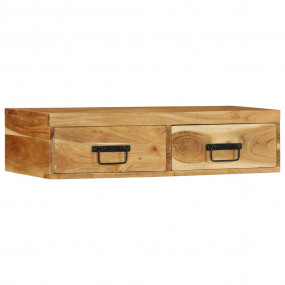 Wall-mounted Tv Cabinet Natural wood Solid Acacia wood ...