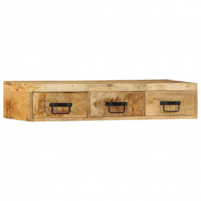 Wall-mounted TV Cabinet Solid rough wood grain Solid ro...