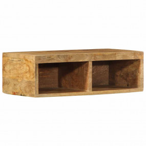 Wall-mounted TV Cabinet Rough Mango Wood Brown Solid Ro...