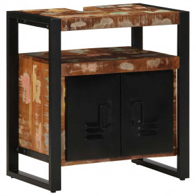 Bathroom Sink Cabinet Reclaimed Wood Medium Leather Rec...