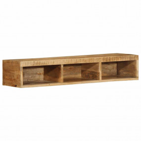 Wall-mounted TV Cabinet Rough Mango Wood Solid Rough Ma...