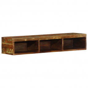 Wall-Mounted TV Cabinet Multicolor Solid Reclaimed Wood...