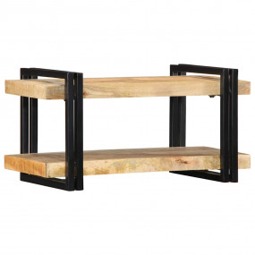 Wall Shelf Natural Wood Mango Wood, Iron Medium Wall Sh...