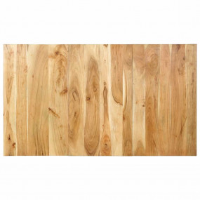 Headboard Natural Acacia Solid acacia wood 55.1 in widt...
