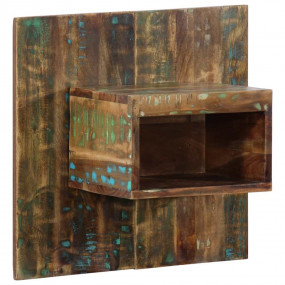 Bedside Cabinet Set of 2 Multicolored Solid reclaimed w...