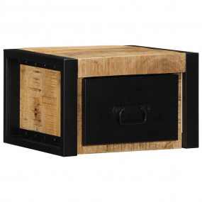 Bedside Cabinet Natural Mango Wood Solid Mango Wood Sma...