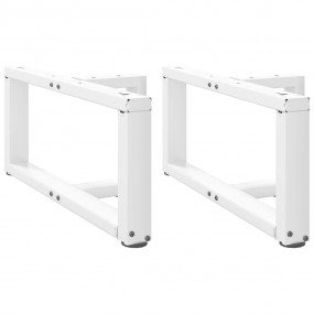 Coffee Table Leg White Powder-coated steel Medium Adjus...