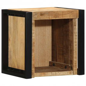 Bedside Cabinet Natural wood Solid rough mango wood Sma...
