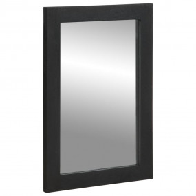 Bathroom Mirror Black Engineered wood and brass 19.7 x ...