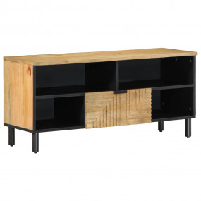 TV Cabinet Brown Solid Mango Wood Medium TV Cabinet Rec...