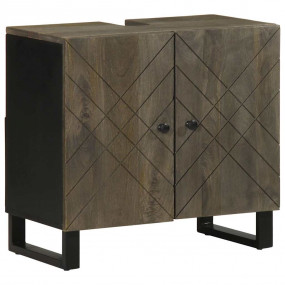 Sink Cabinet Black Solid mango wood Medium Sink Cabinet