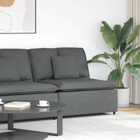 Modular Sofa Dark Grey Textilene fabric (100% Polyester...